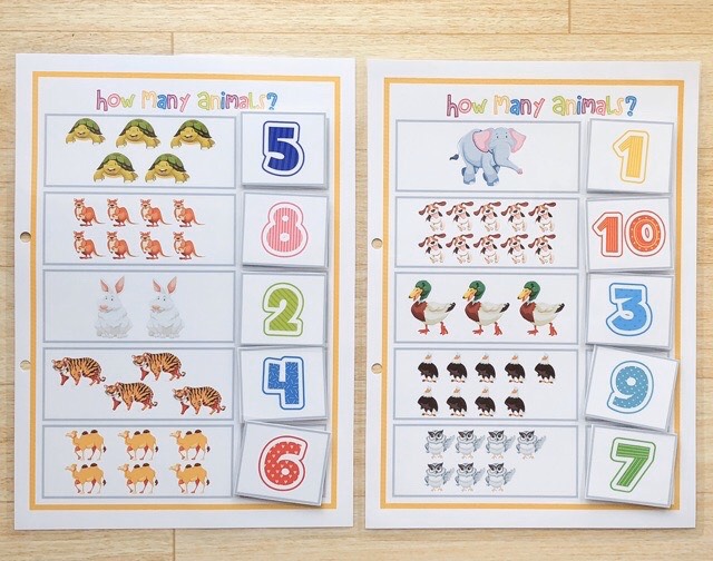 Học liệu cho bé : Bé tập đếm