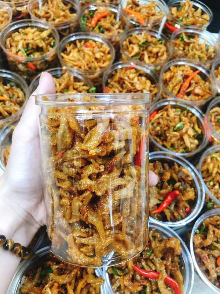 CÁ CƠM RIM LÁ CHANH - TỎI ỚT 250GR