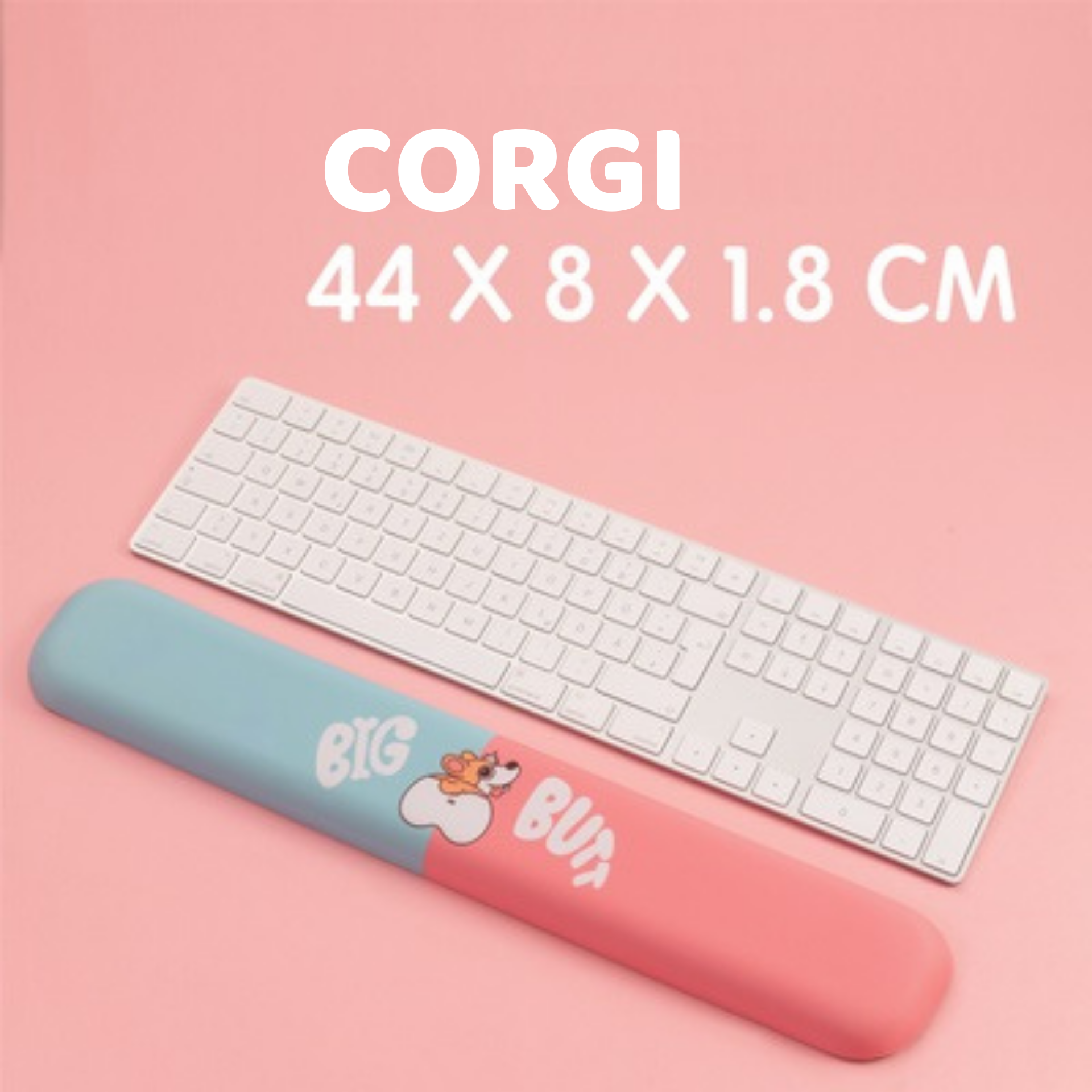 Đệm kê tay gõ bàn phím hình Corgi, Husky siêu cute, miếng đệm cổ tay gõ bàn phím chống mỏi hình Corgi
