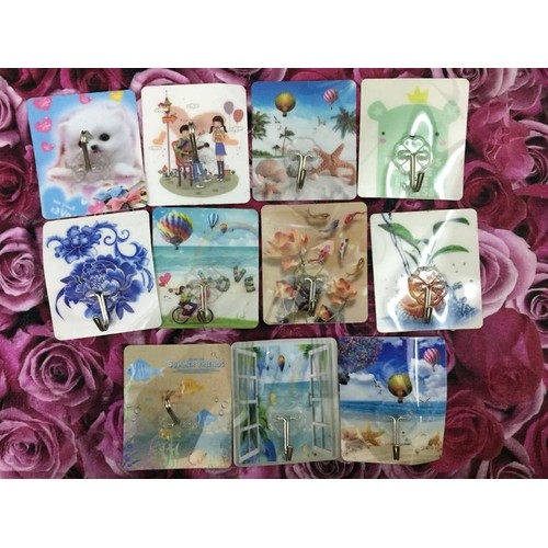 [SALE GIÁ RẺ] COMBO 10 MÓC DÁN TƯỜNG HÌNH 3D SIÊU DÍNH, SIÊU CHẮC