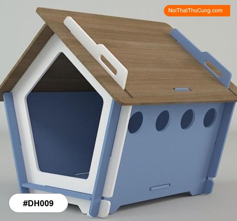 Nhà Gỗ Cho Chó Mèo Độc Đáo DH009