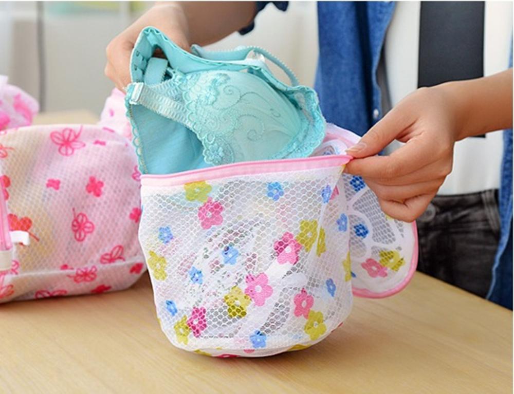 Bộ 3 Túi lưới giặt đồ lót có gọng nhựa KamiHome