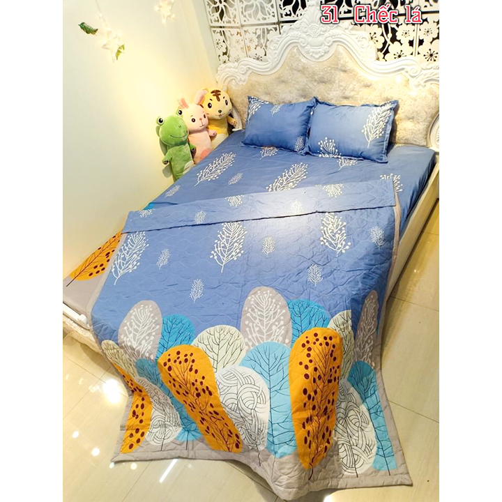 Bộ Chăn Ga poly cotton 5 Món