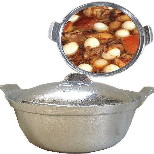 Nồi thố cơm gang 20cm đúc nguyên khối Bắc Bộ không dính nồi số 3