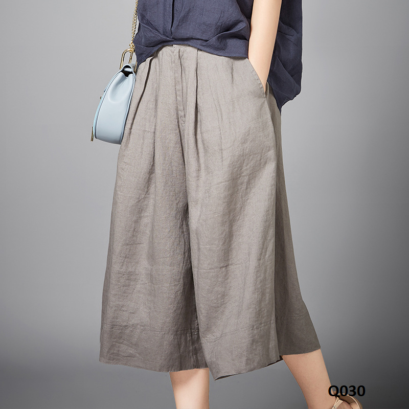 [HCM]Q030-Quần Linen Ống Rộng