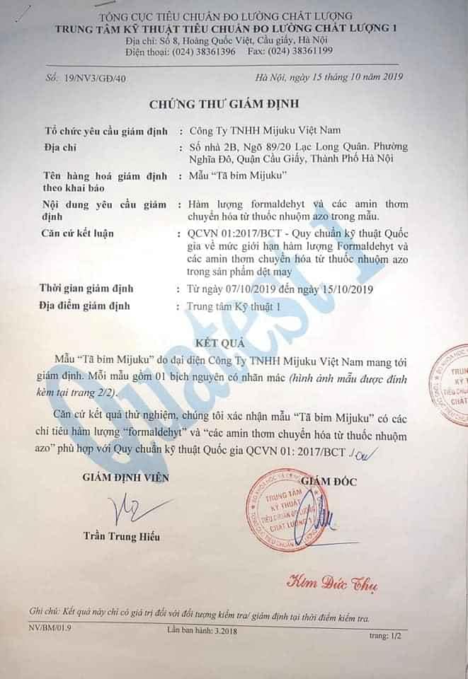 combo 5 miếng bỉm quần Mijuku mặc thử đủ size