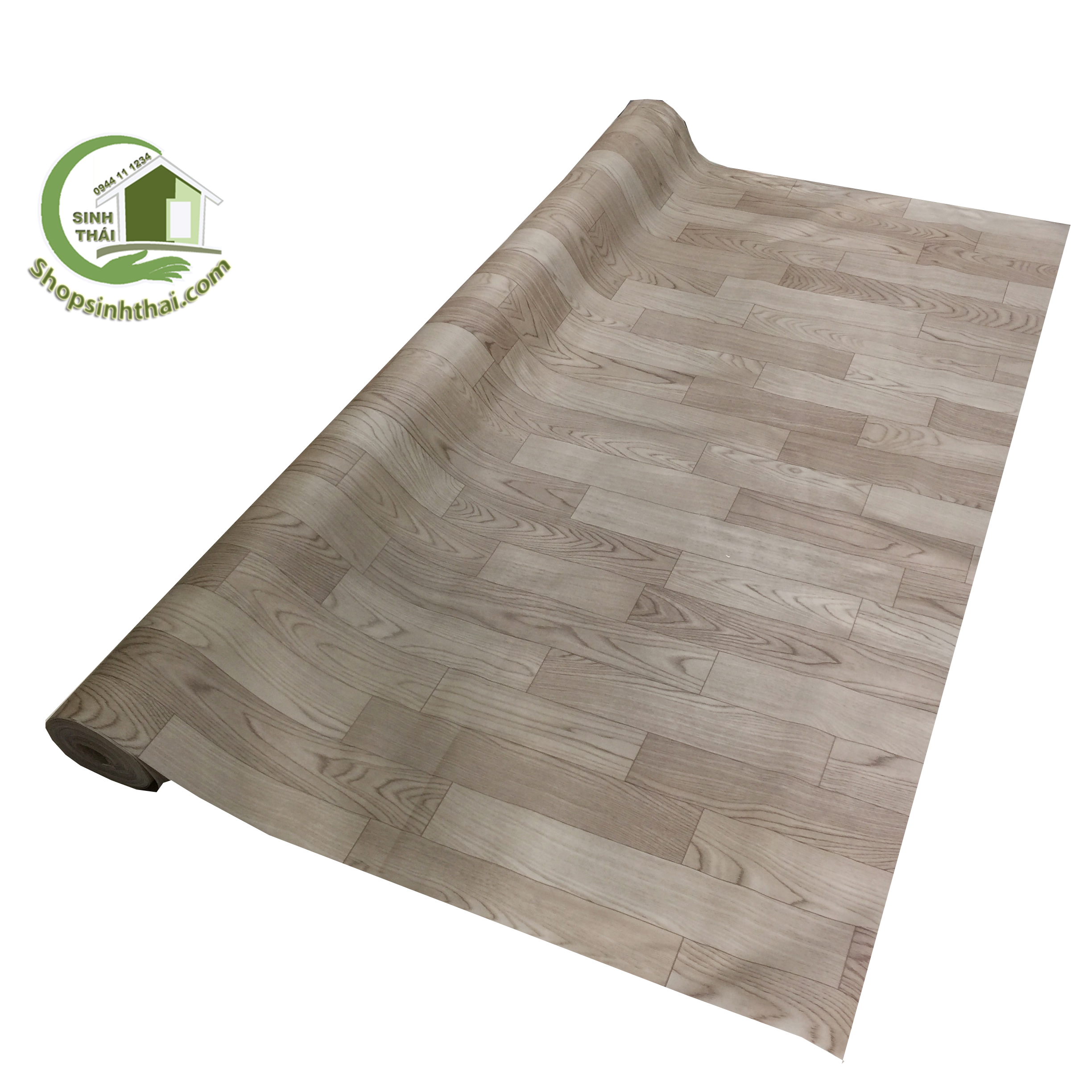 [HCM]Simili Trải Sàn Vân Gỗ Màu Xám Nhạt Có Vân Nhám Như Gỗ Thật - 1m² [1m x 1m]