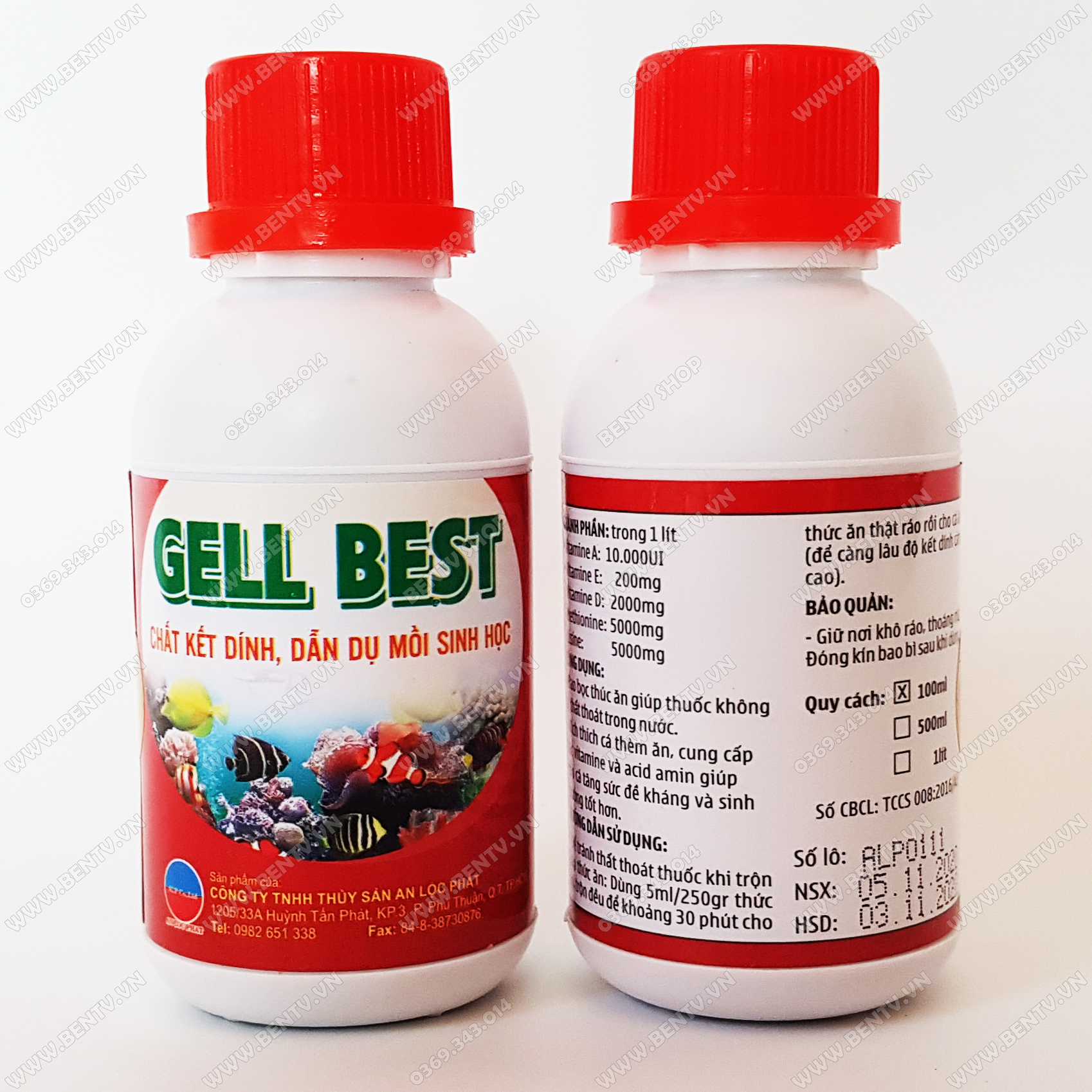 Chất Kết Dính Thức Ăn Cá Cảnh Gell Best 100ml