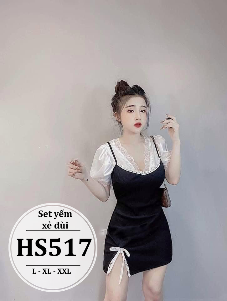 SET BIGSIZE YẾM XẺ ĐÙI HS517 - SIZE L - XL - XXL