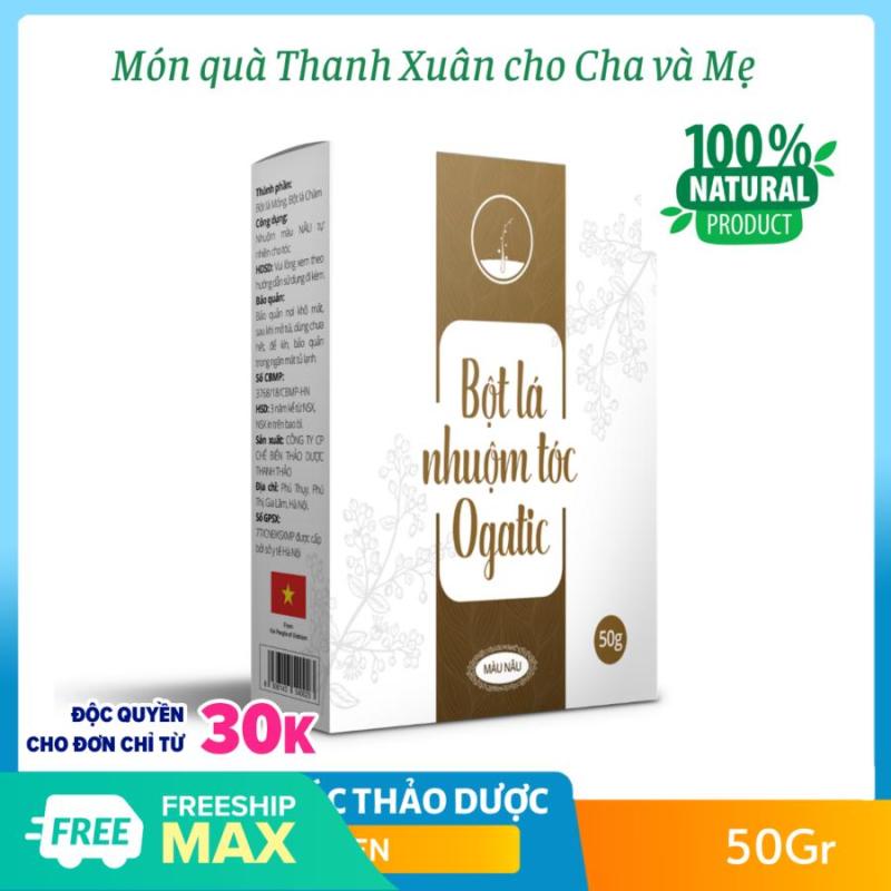 Nhuộm Tóc Thảo Dược OGATIC-Màu Nâu đen giá rẻ