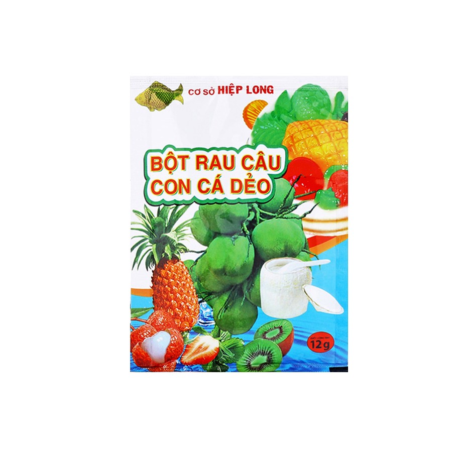Bột nấu rau câu con cá dẻo 1 gói 12gr