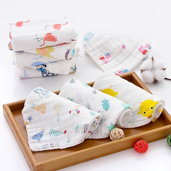 Khăn mặt xô 6 lớp Xuất Nhật cho bé