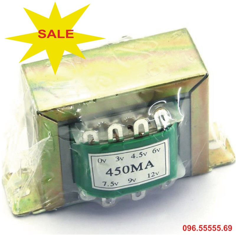 [COMBO 3 BỘ] Biến áp 220V 450mA nhiều đầu ra