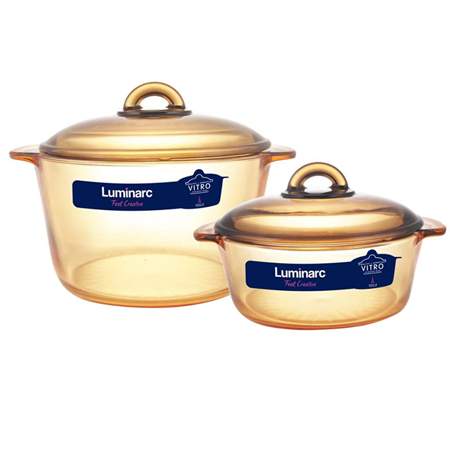 [HCM]Bộ Nồi TT Luminarc Amberline Granite 2L 3L