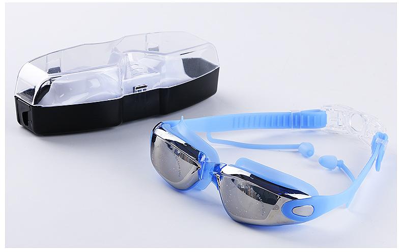 anti-fog waterproof swimming goggles men and women