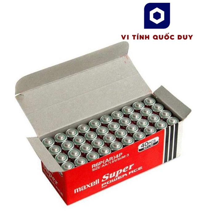 [HCM]10 hộp pin tiểu lớn 2A Maxell. Made in Indonesia. Một hộp 40 viên. 10 hộp 400 viên