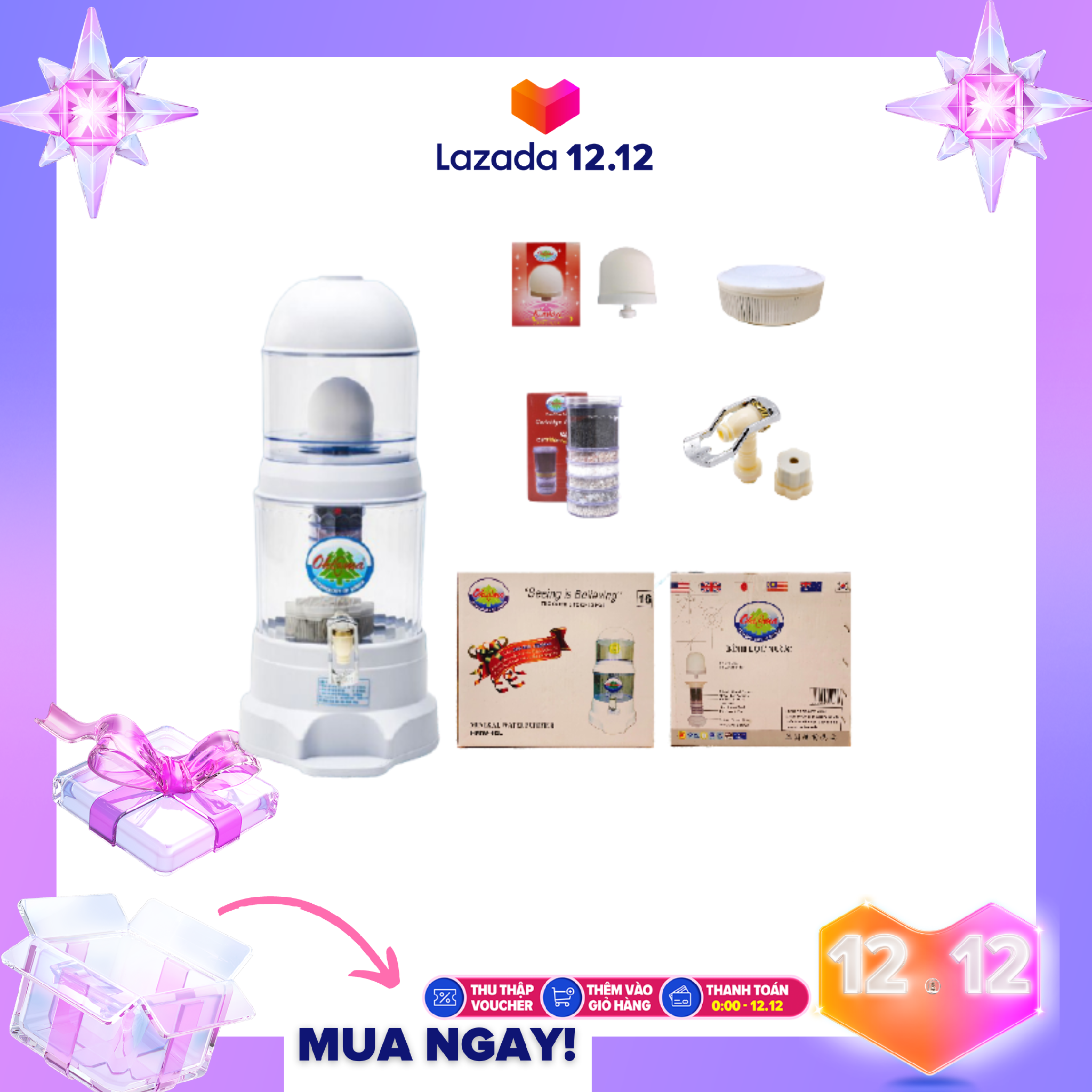 Bình lọc nước Ohiama HMW-16l, sản phẩm mang lại nguồn nước an toàn, đảm bảo sức khỏe người sử dụng