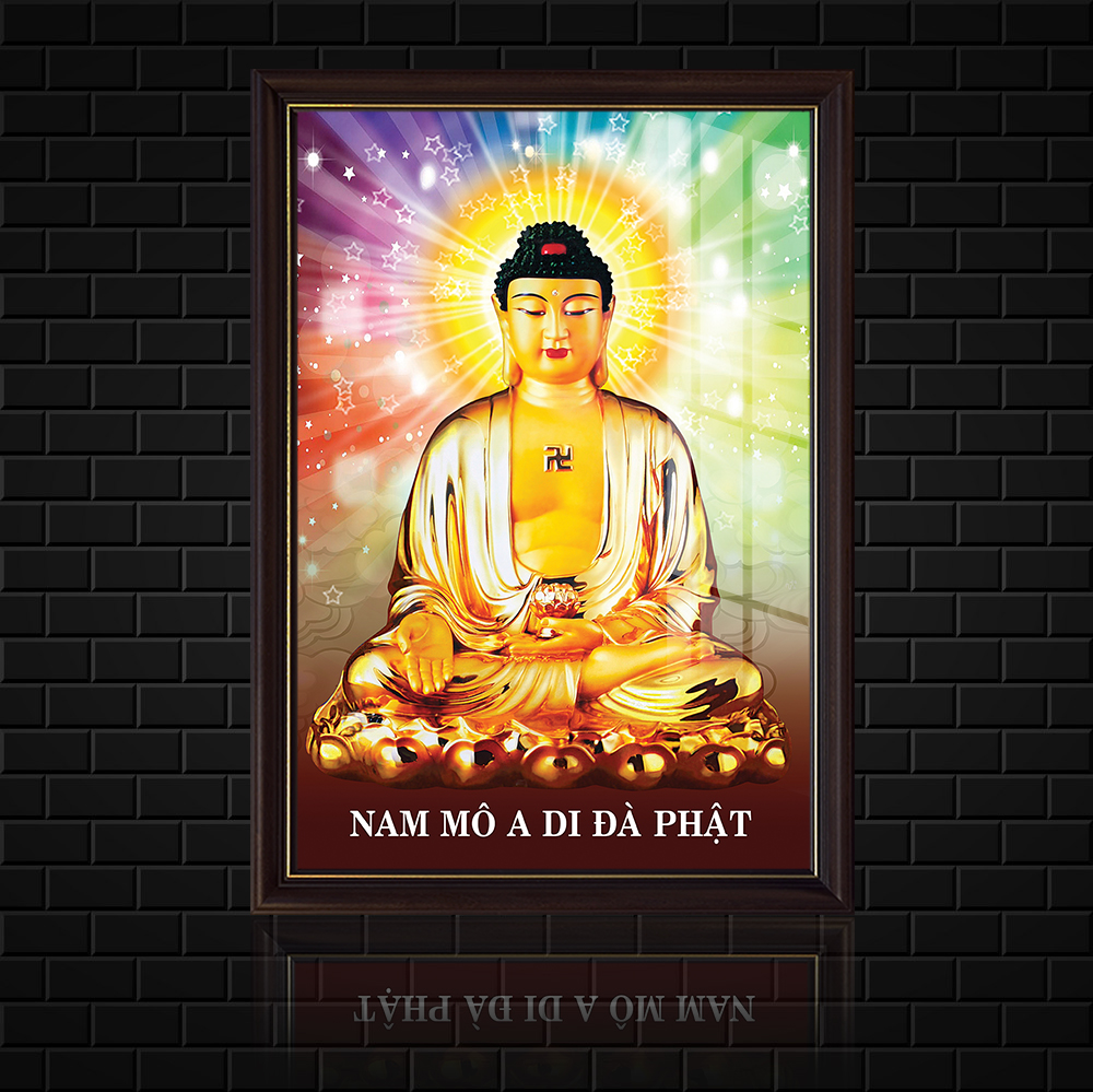 HCM]Tranh điện Đức Phật A Di Đà Kích thước : 40x60 cm nhiều mẫu ...
