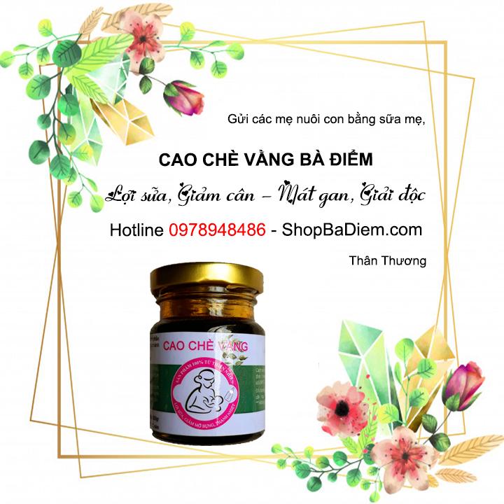 [HCM]Cao Trà Vằng Lợi Sữa Giảm Cân 100gr