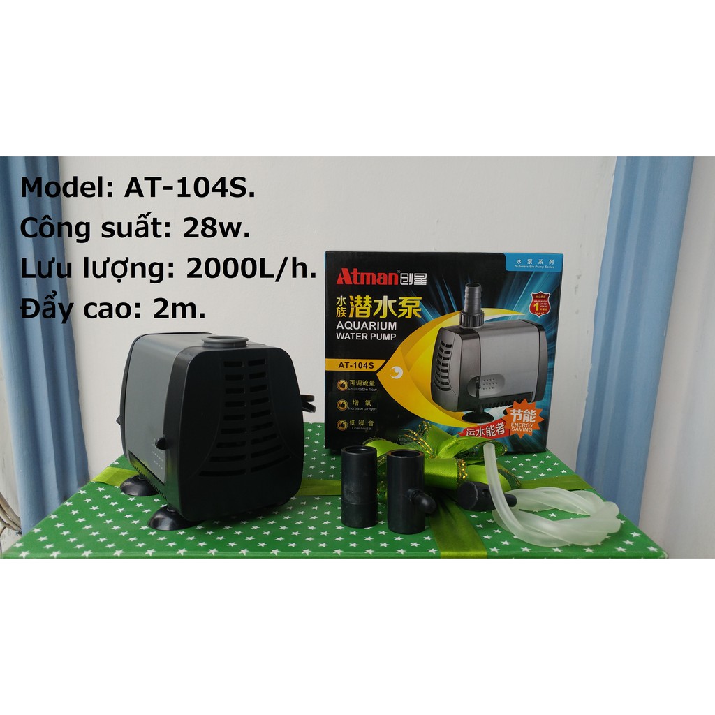 Máy bơm nước bể cá tiết kiệm điện Atman AT 305S