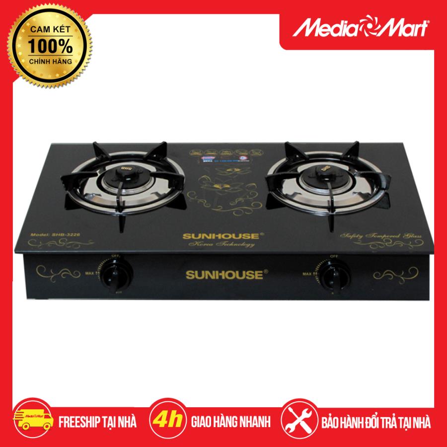 Bếp gas dương kính Sunhouse SHB3226