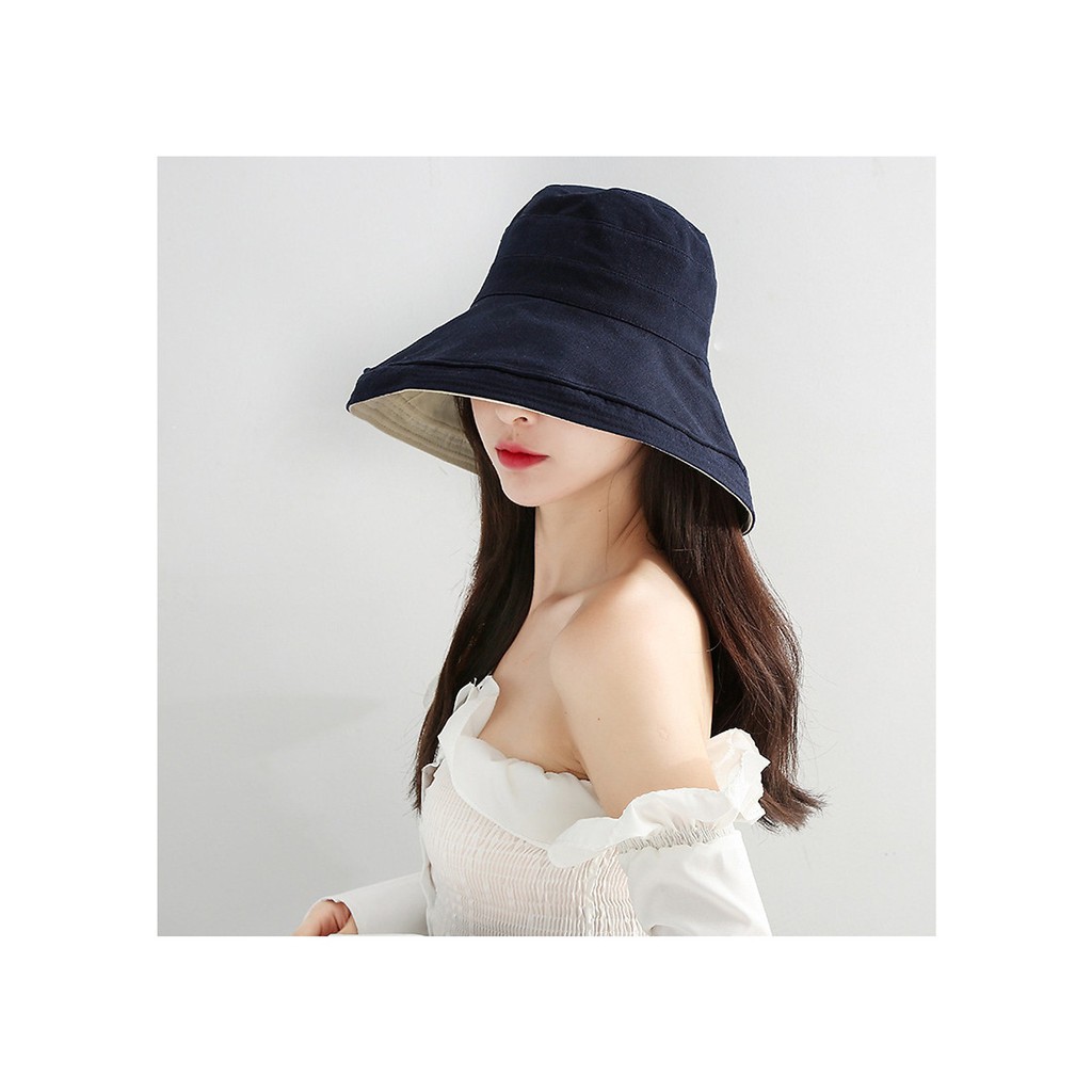 Mũ vải rộng vành chống nắng