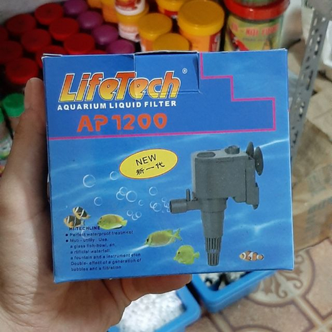 Máy bơm LifeTech AP1200 cho bể cá mini gia đình lắp đặt ngay