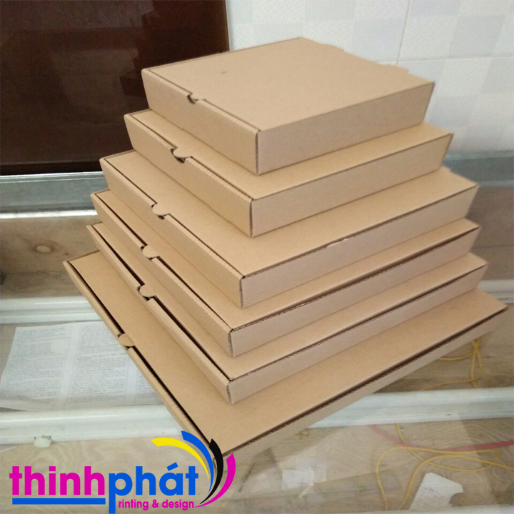 [HCM]Combo 100 hộp pizza size 21x21x4