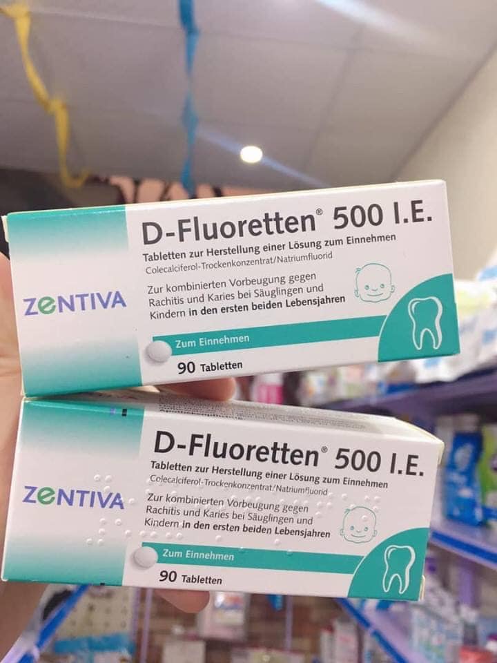 Vitamin D Dfluoretten Đức 90 viên