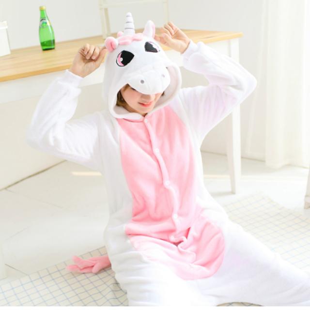 Bộ Đồ Thú Pijama Unicorn Trắng Hồng
