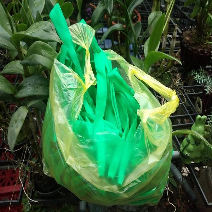 10 túi lưới lót chậu trồng lan