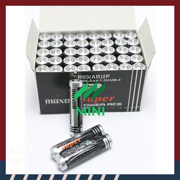 3 blister/6 pcs - aaa batteries maxell super power ace black 1,5v