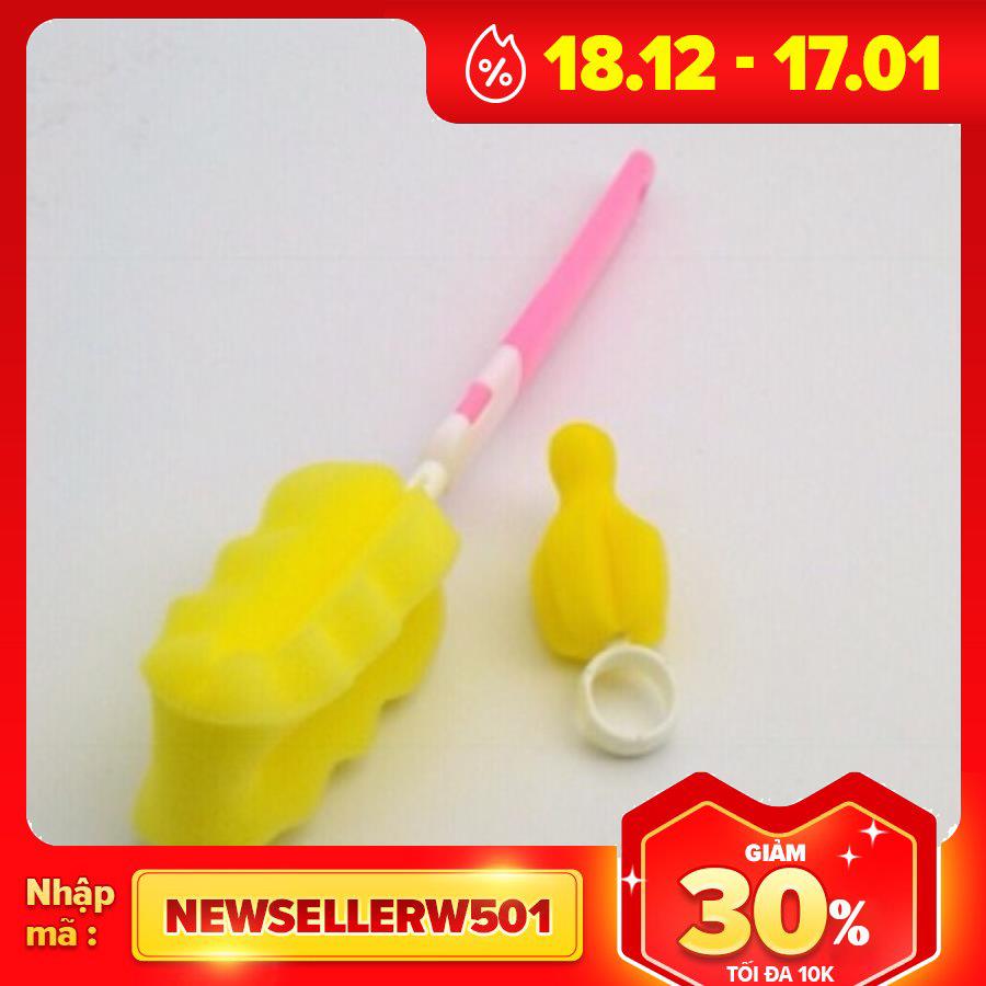 Cọ núm ti và cọ bình sữa dạng mút