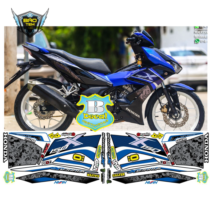 [ FREE SHIP ] Tem rời xe winner X xanh đen ntn