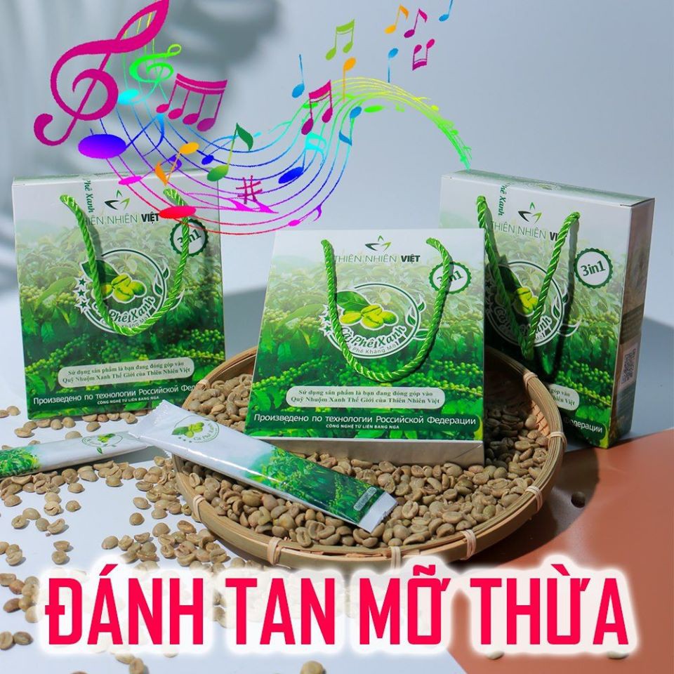 Cafe xanh kháng mỡ thiên nhiên việt