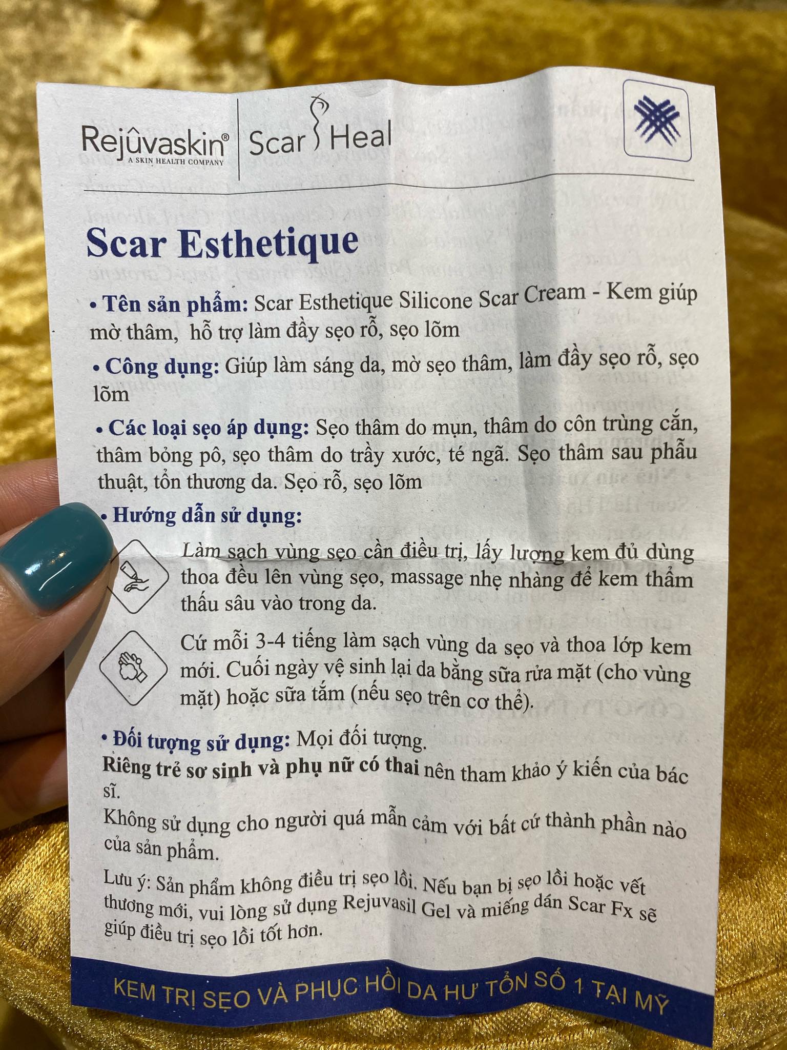 Kem Sẹo Scar Esthetique - Rỗ/Lõm/Lăn Kim/Thâm (10ml)