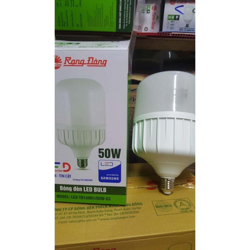 Bộ 2 bóng đèn 50W Rạng Đông LED Bulb trụ E27
