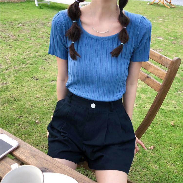 [HCM]ÁO THUN NỮ CỔ TRÒN FORM BODY