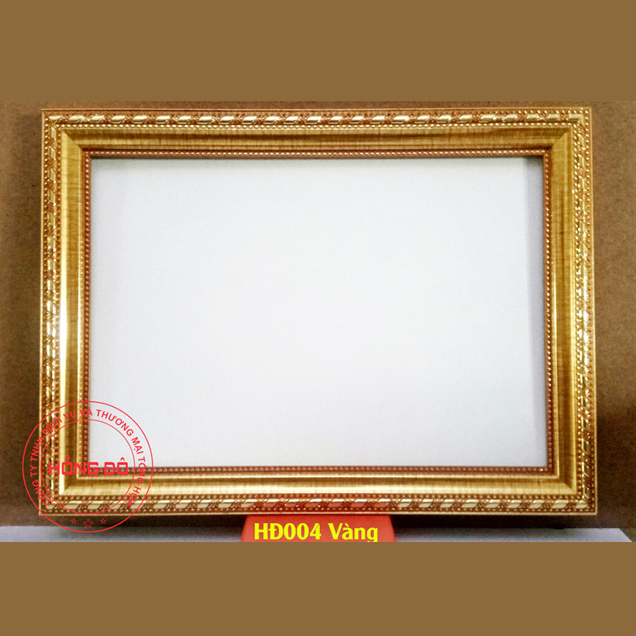 Khung bằng khen A4 vàng đồng truyền thống