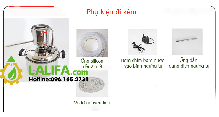 Nồi chưng cất tinh dầu 10l