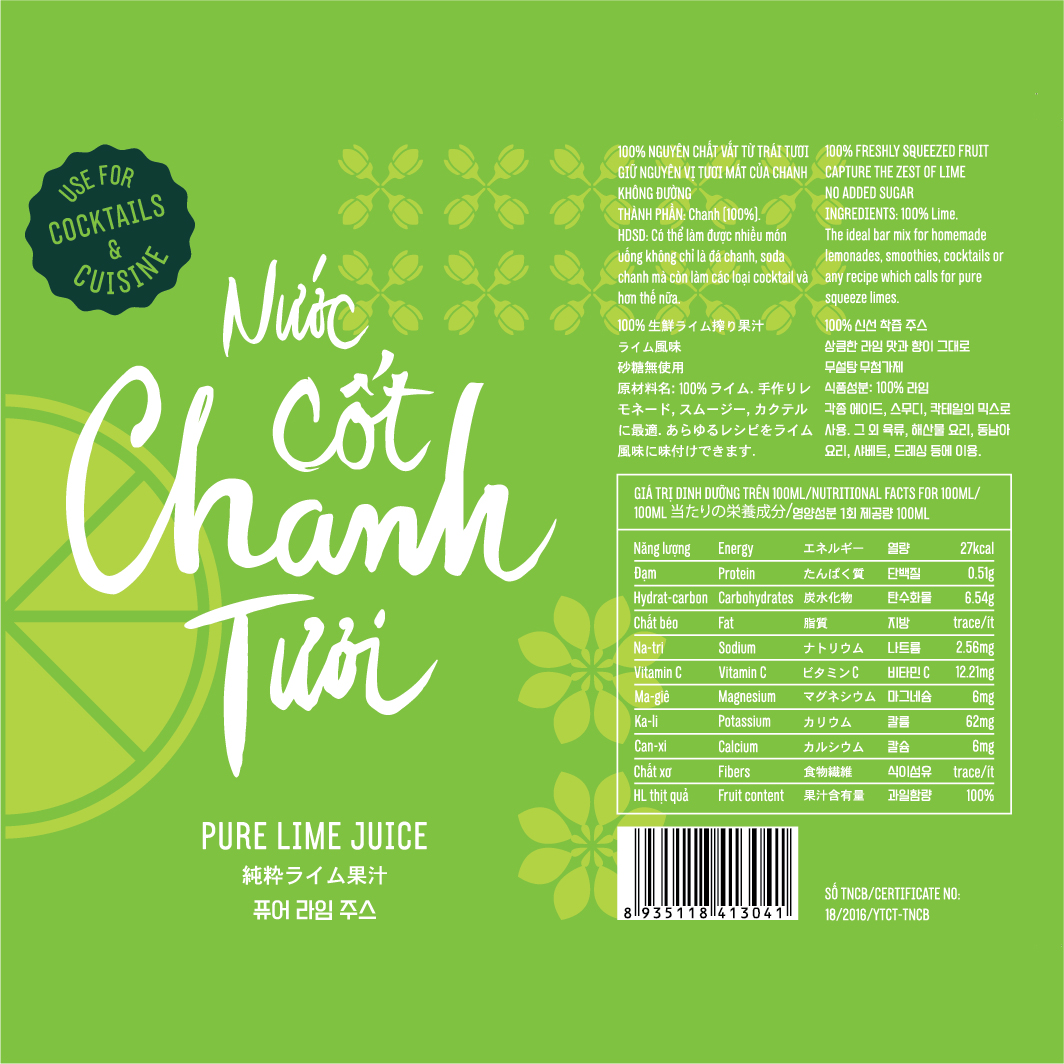 [HCM]Nước Ép Trái Cây Le Fruit – Nước Cốt Chanh tươi 1L