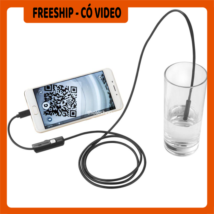 [FREESHIP] Camera nội soi - Camera nội soi cho Android 5.5mm dài 1m - Camera Nội Soi Android Micro USB IP67 Kiểm Tra, không thấm nước