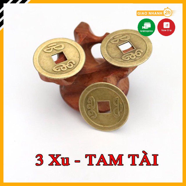 3 đồng xu phong thủy chiêu tài lộc