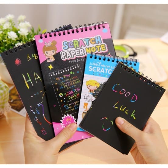 Sổ Scratch Note-Sổ Than Ma Thuật Ghi Chép A6
