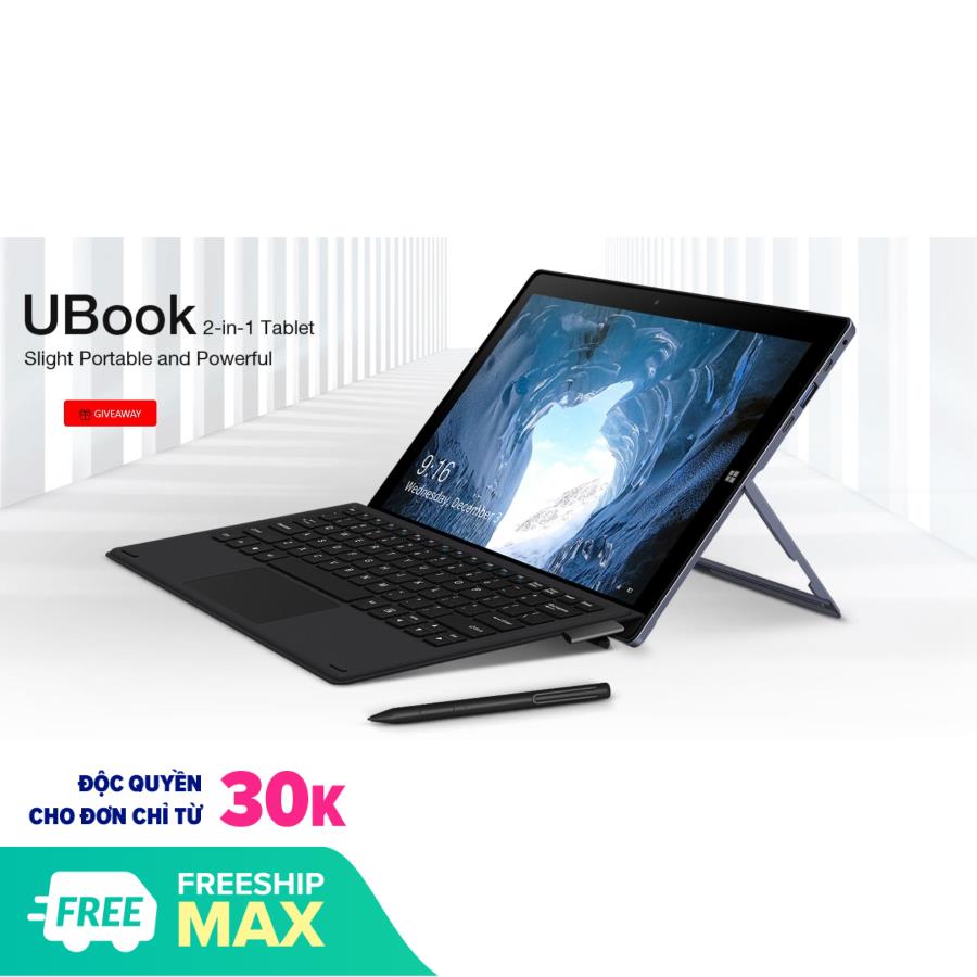 Tablet 2 in 1 Chuwi Ubook (Chip N4100/8G/256GSSD) + Tặng 1 dock bàn phím