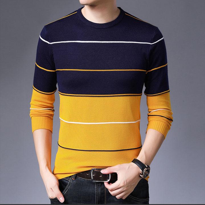 Áo Len Nam Thời Trang Cao Cấp Phong Cách Hàn Quốc Cho Thời Tiết Mát Mẻ Phù Hợp Với Mọi Miền SAL214