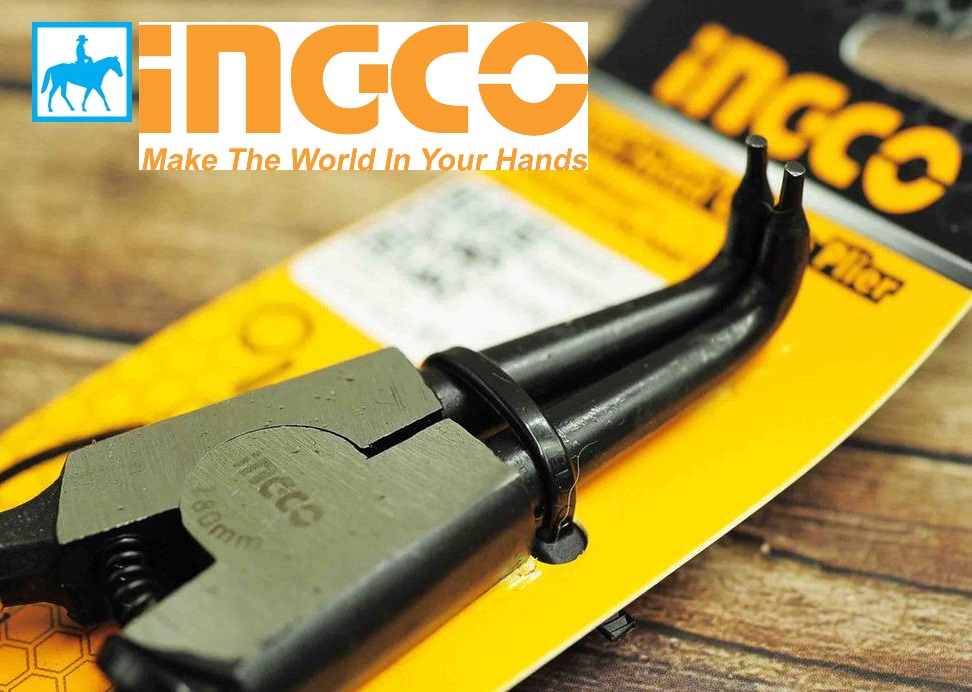 Kìm mở phe vòng ngoài mũi cong 7 inch ingco hccp011751
