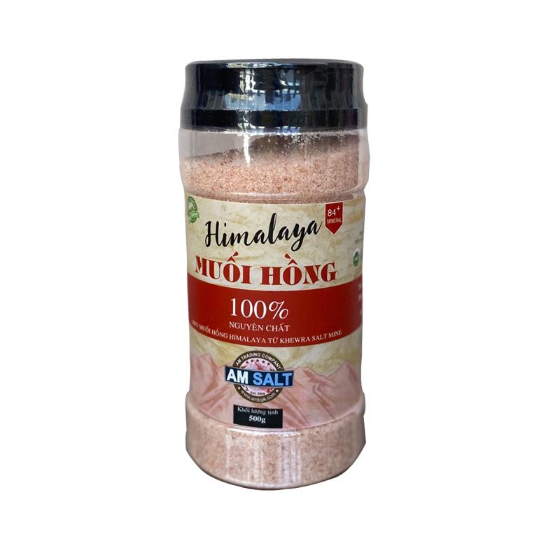 Muối hồng Himalaya 500g hạt mịn