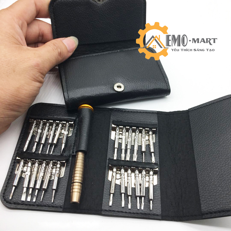 [FreeshipMAX] Bộ tô vít ví da 25 trong 1