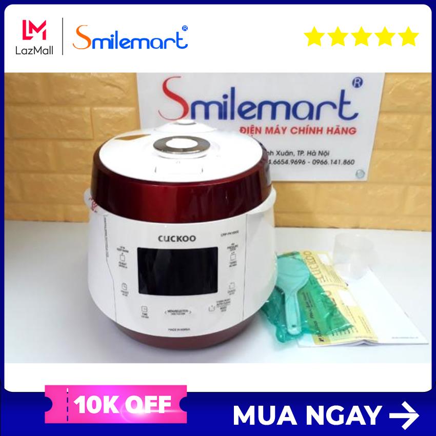 (Trả góp 0%) Nồi cơm áp suất điện tử CUCKOO CRP-PK1000S BH 2 Năm